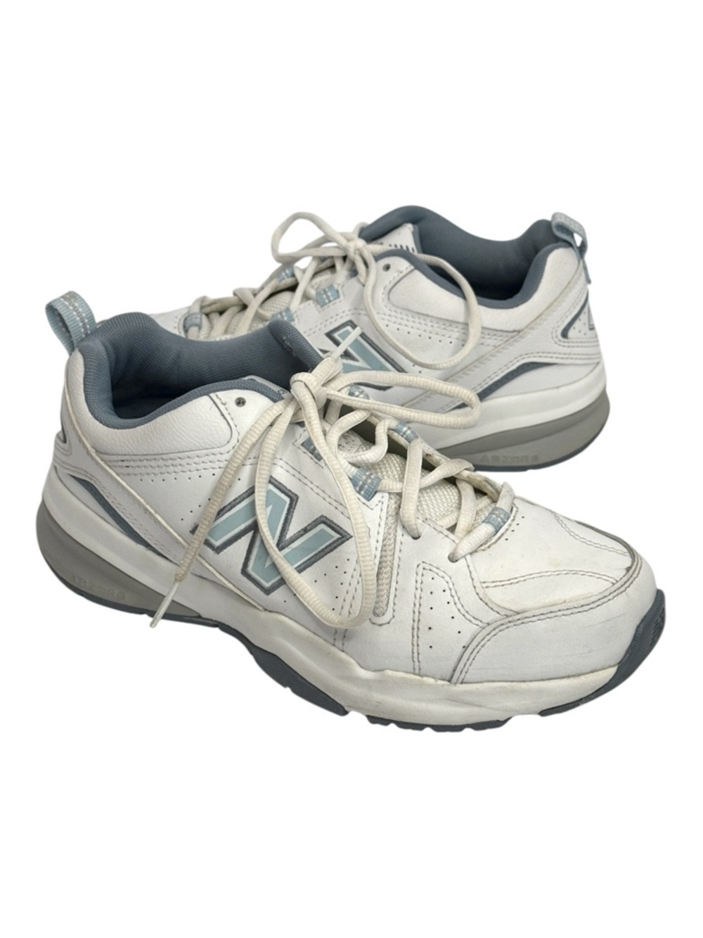 New Balance WX608WB5 White-Blue Women's Walking Sneakers Shoes Size 8